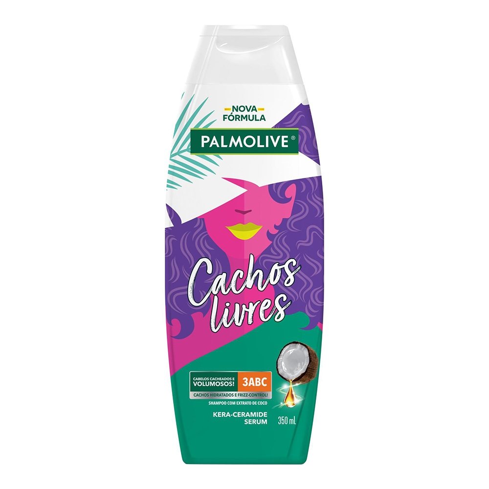 Shampoo Palmolive Cachos Livres Extrato de Coco 350ml