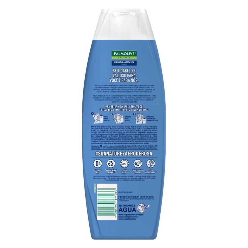 Shampoo Palmolive Naturals Anticaspa Clássico 350ml