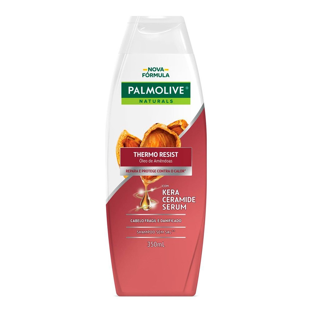 Shampoo Palmolive Naturals Thermo Resist Óleo de Amêndoas 350ml