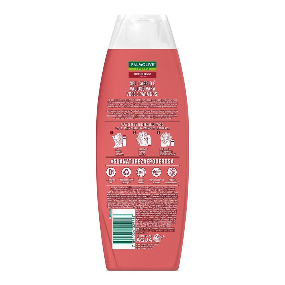 Shampoo Palmolive Naturals Thermo Resist Óleo de Amêndoas 350ml