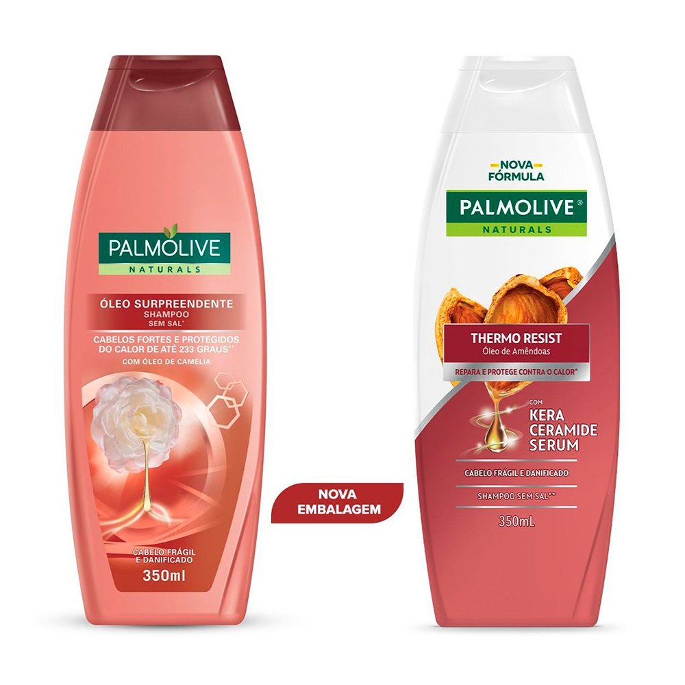 Shampoo Palmolive Naturals Thermo Resist Óleo de Amêndoas 350ml