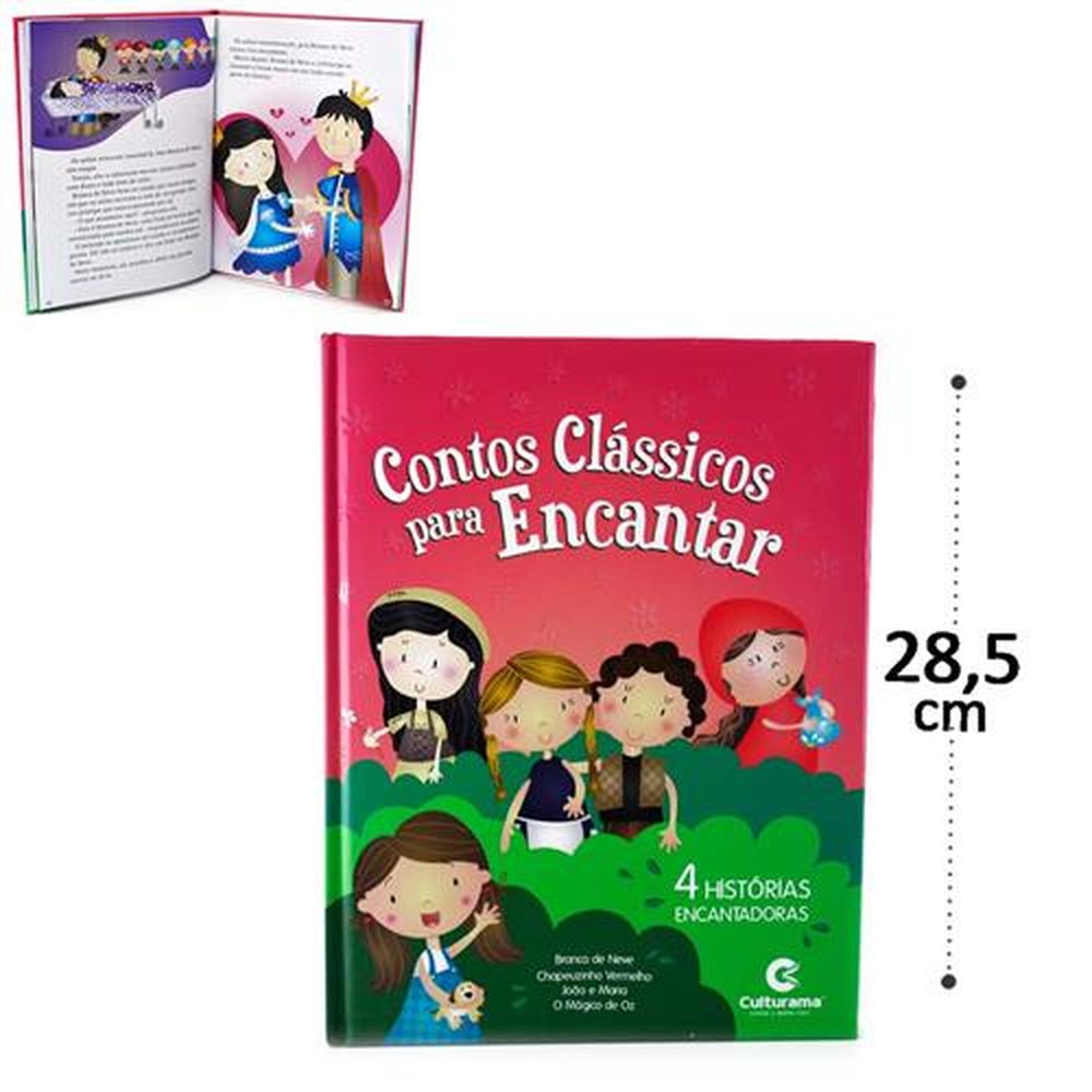 Livro Infantil Contos Classicos Com 4 Historias