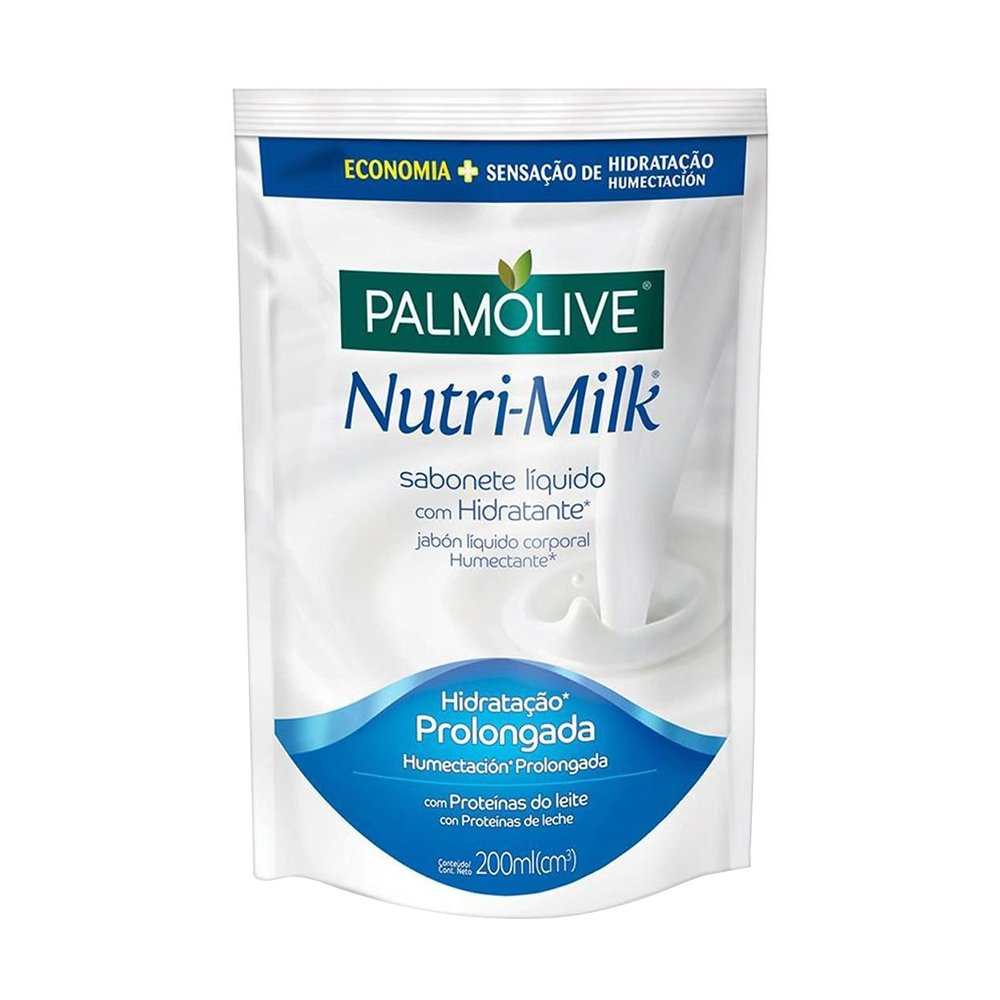 Sabonete Líquido Corporal Palmolive Nutri Milk com Hidratante Refil 200ml