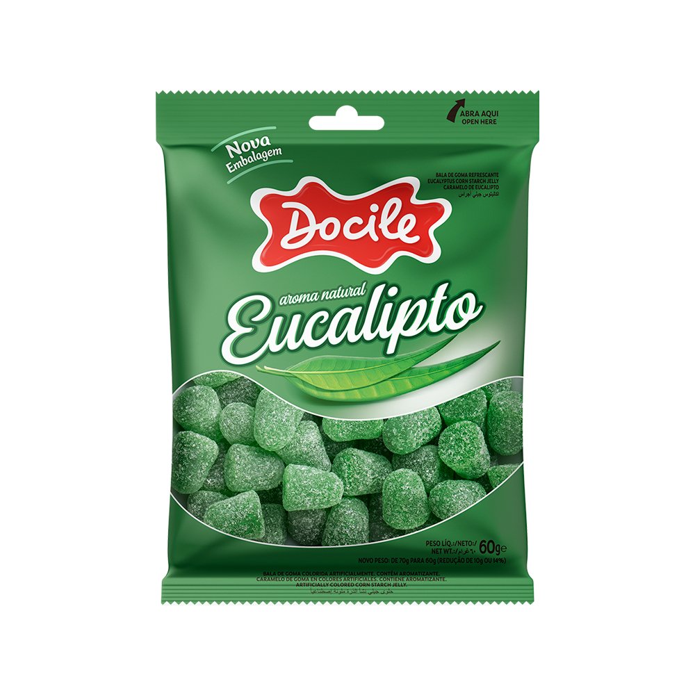 Bala Docile Goma Eucalipto 90g