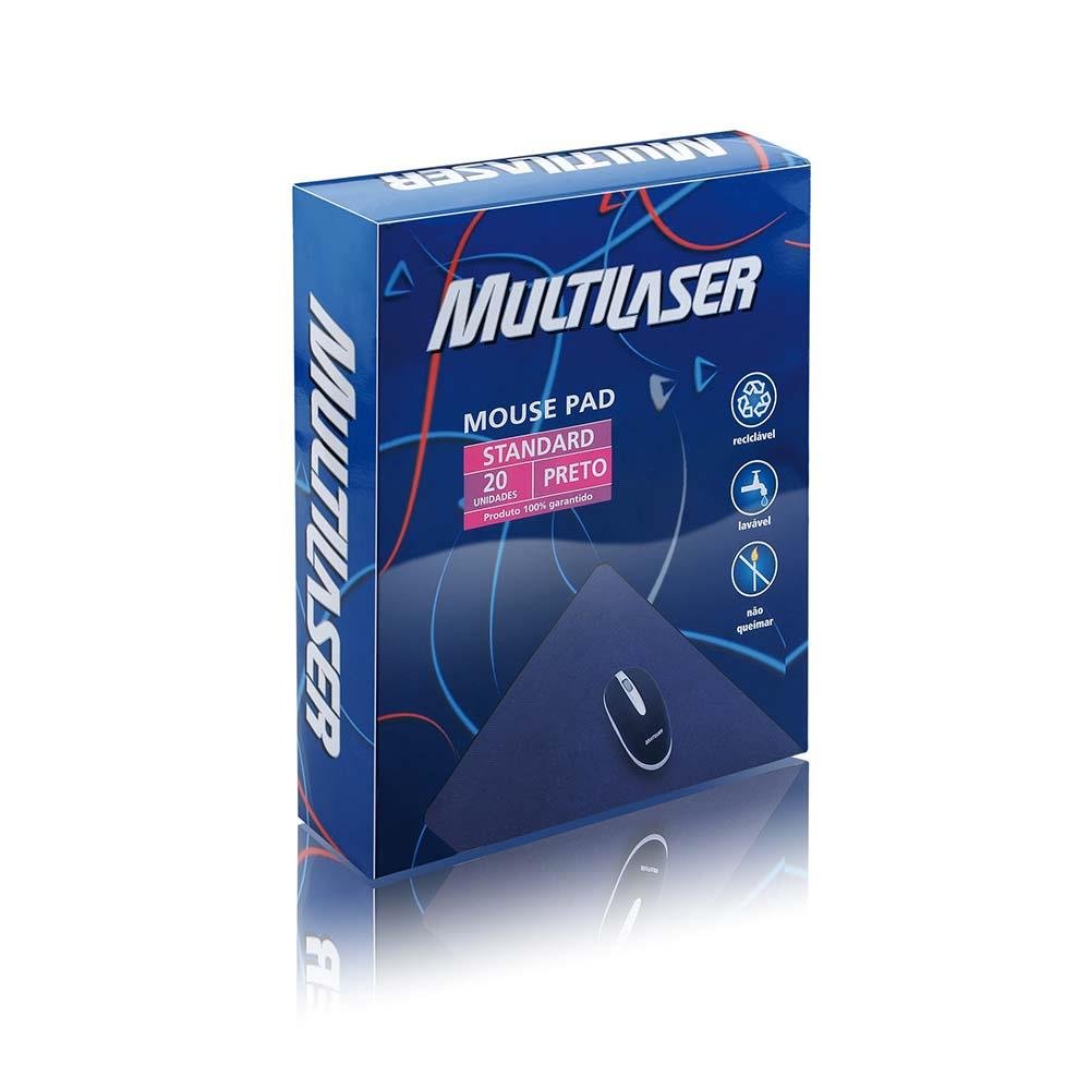 AC.Desktop mouse pad SLIM 20 UNIDADES PRETO - AC027