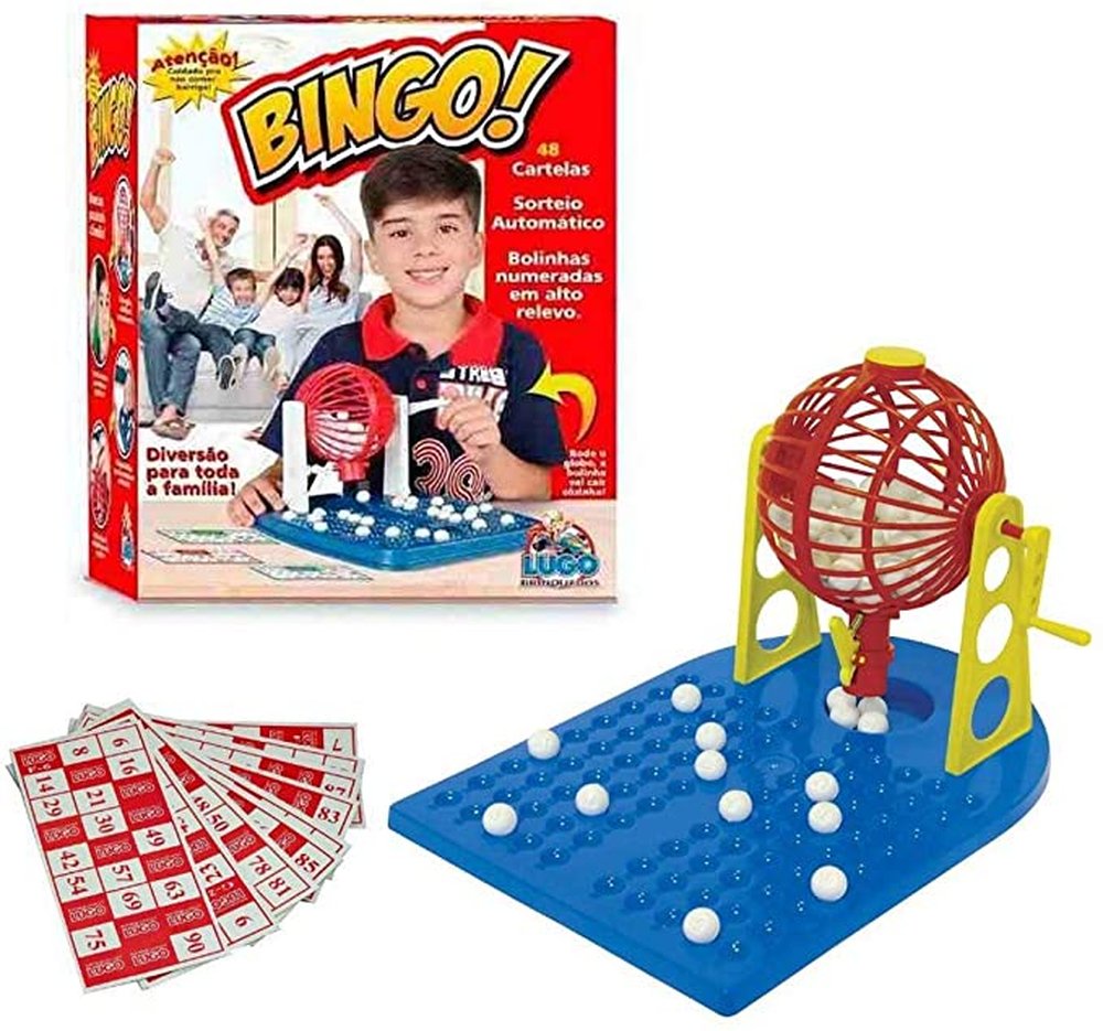 Super Bingo Infantil Com 48 Cartelas Lugtoys