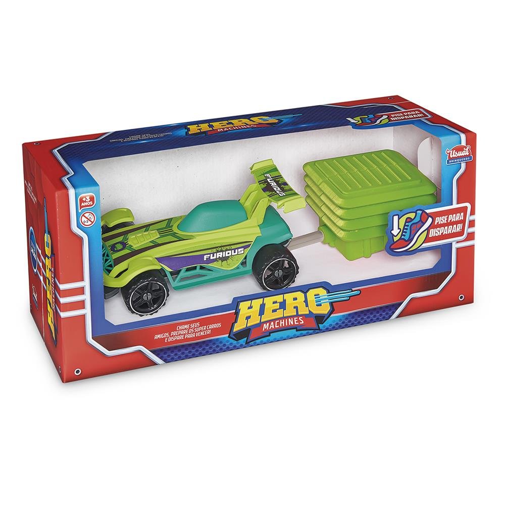 Hero Machines Com Lançador (Carro) - Usual Brinquedos