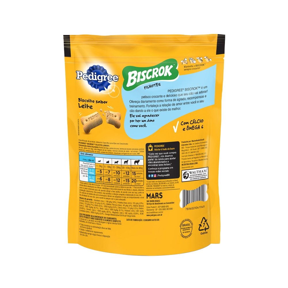 Biscoito Pedigree Biscrok Junior para Cães Filhote 300g