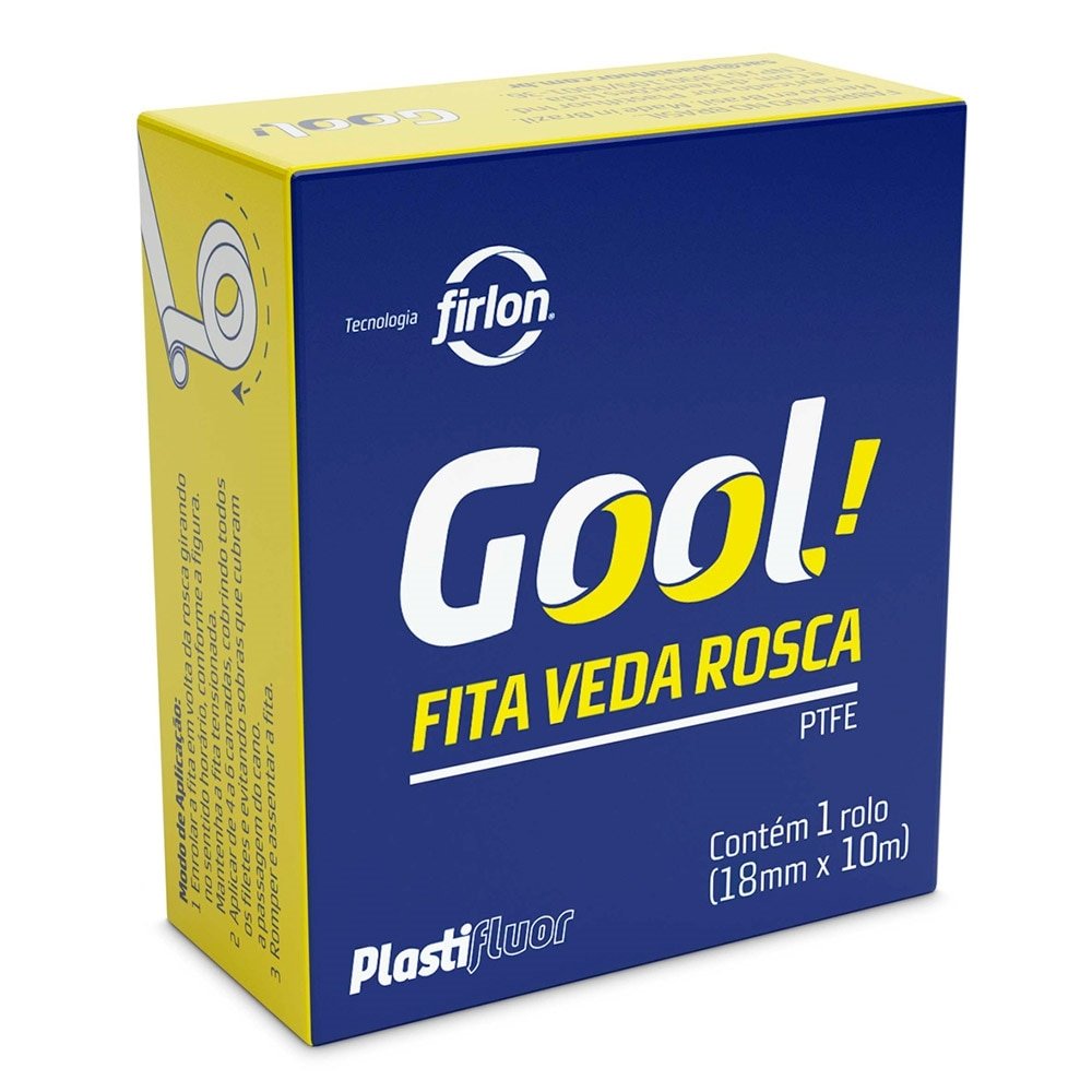 Fita Veda Rosca Gool 18mm x 10m