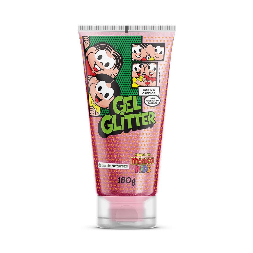 Gel Glitter Cia da Natureza Monica Corpo e Cabelo 180g