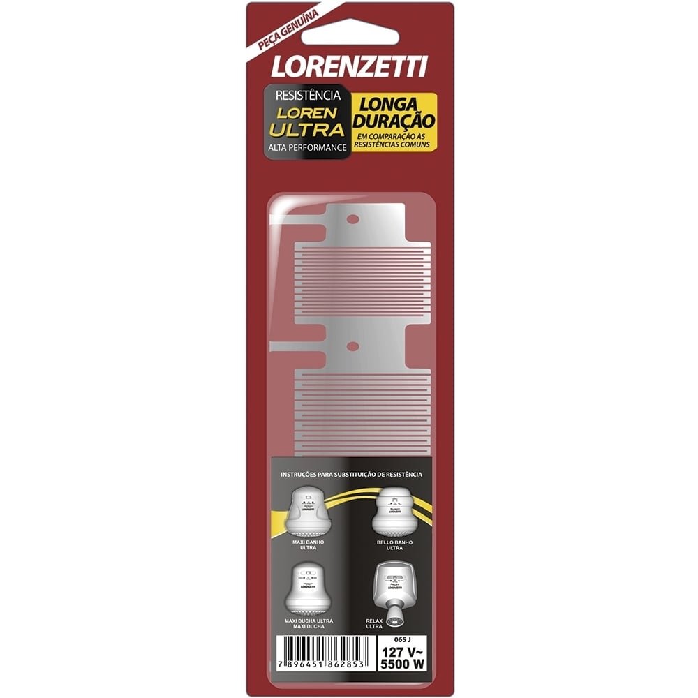 Resistência para Chuveiro Lorenzetti Belo Banho/Max Ducha/Ultra 3 Temperaturas 5500W 110V