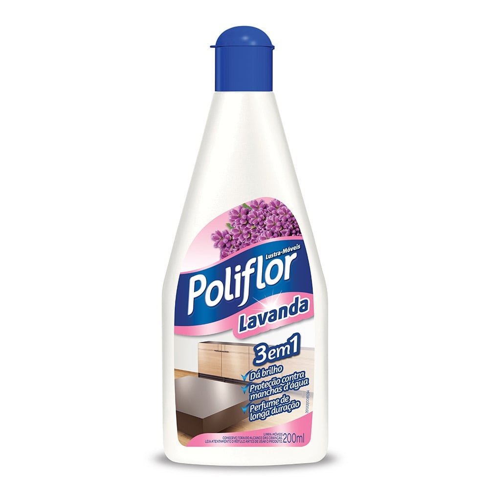 Lustra Móveis Poliflor Lavanda 200ml
