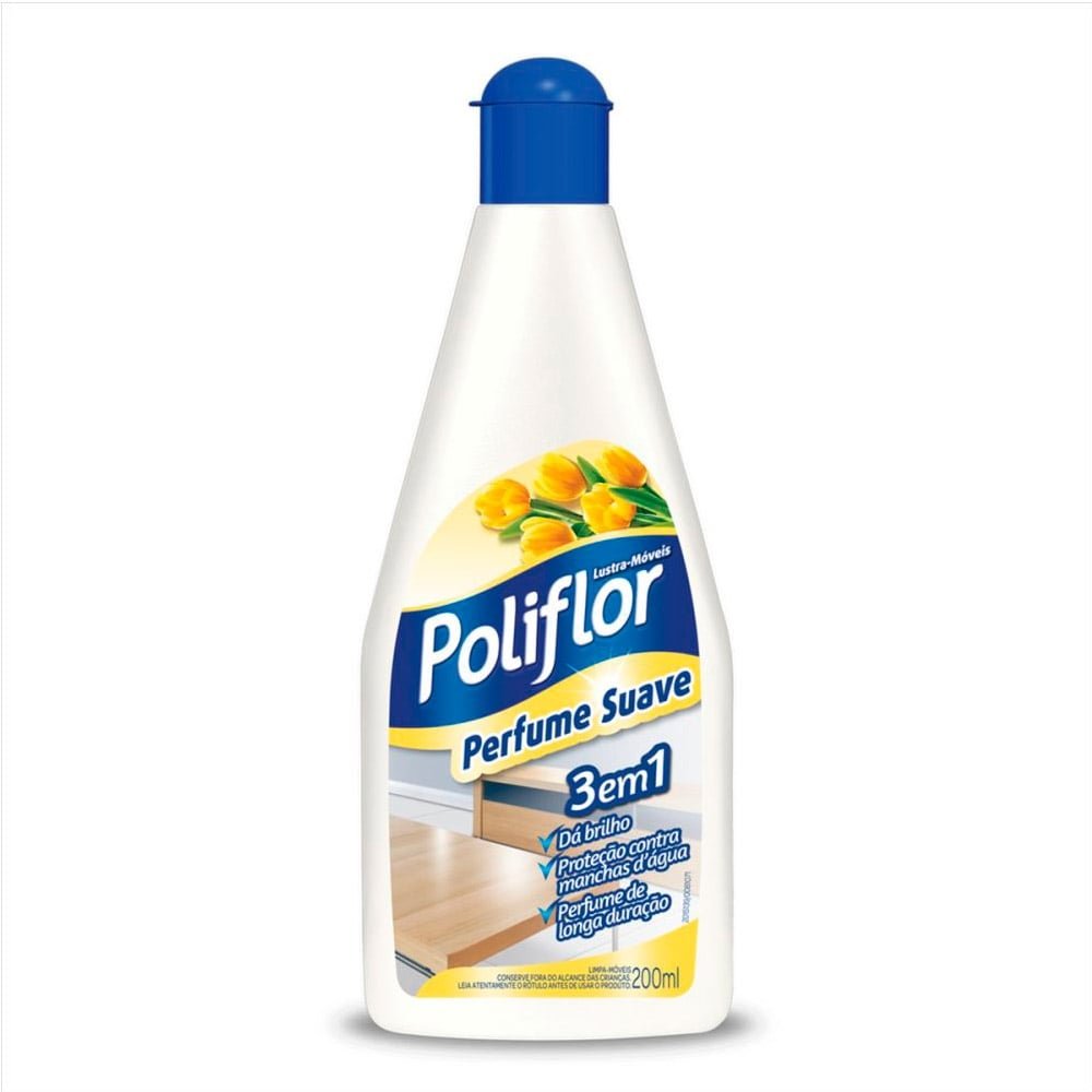 Lustra Móveis Poliflor Perfume Suave 200ml