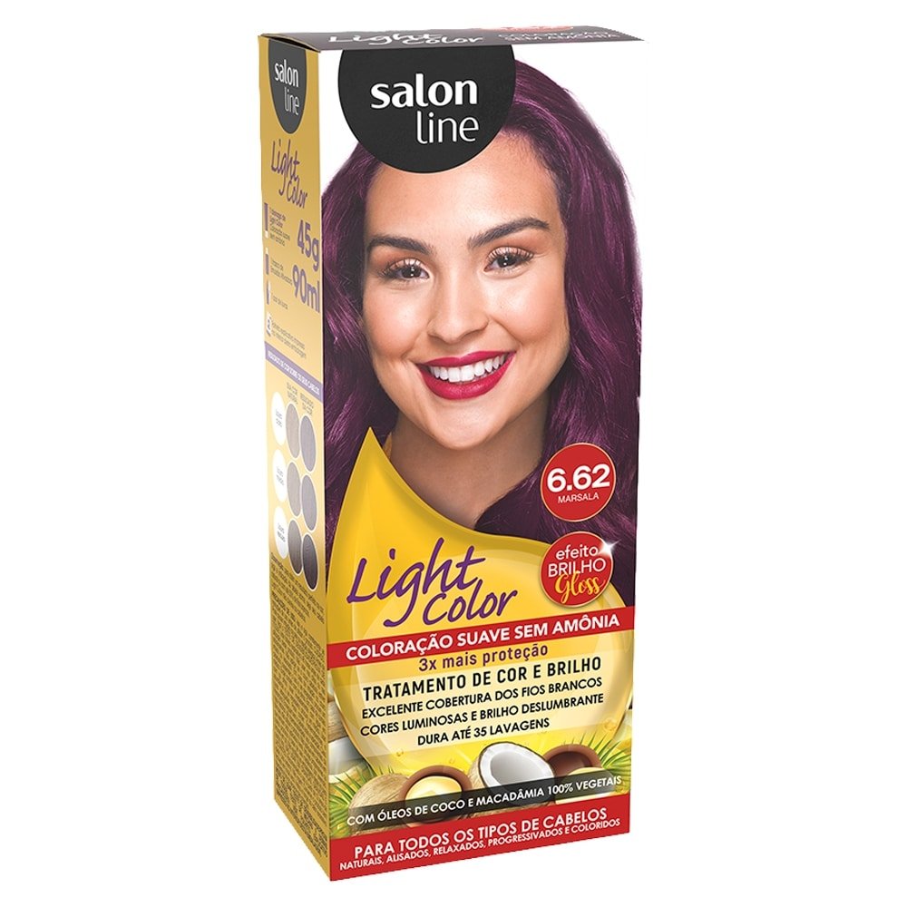 Tintura Salon Line Light Color Profissional 6.62 Marsala