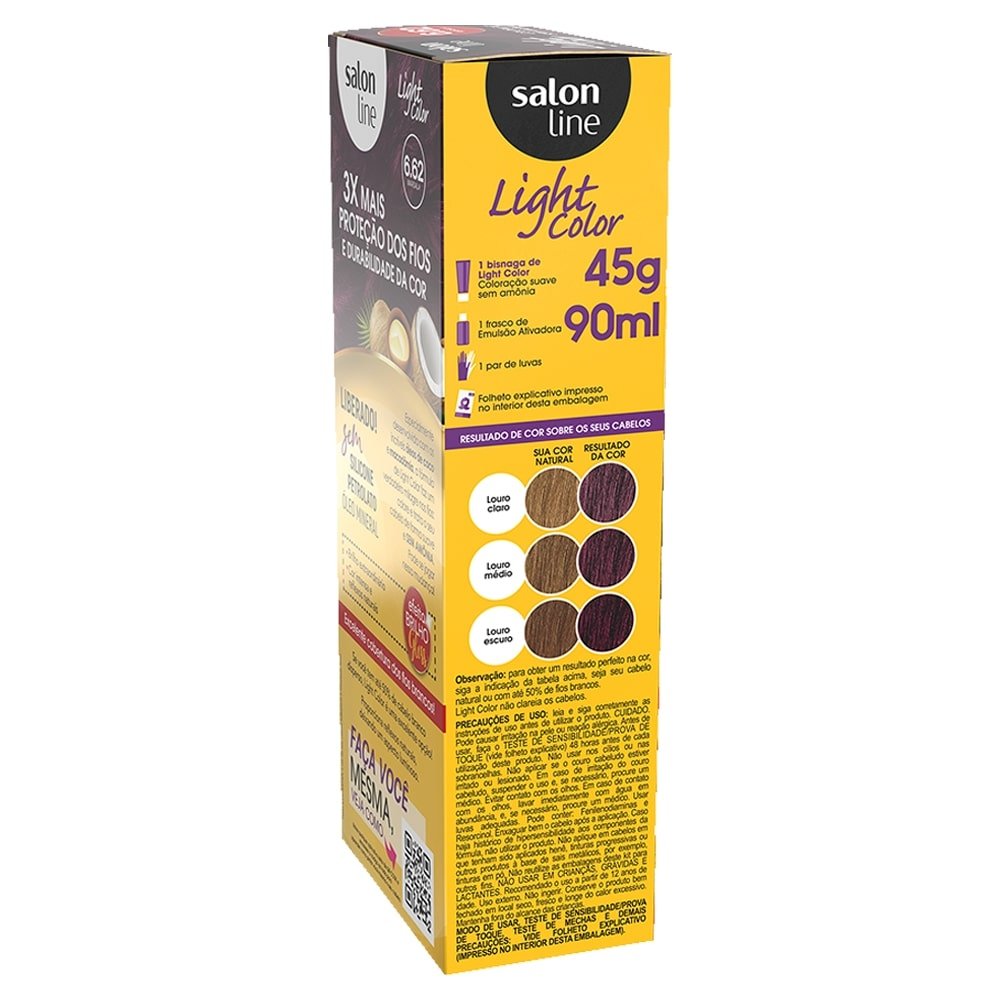Tintura Salon Line Light Color Profissional 6.62 Marsala