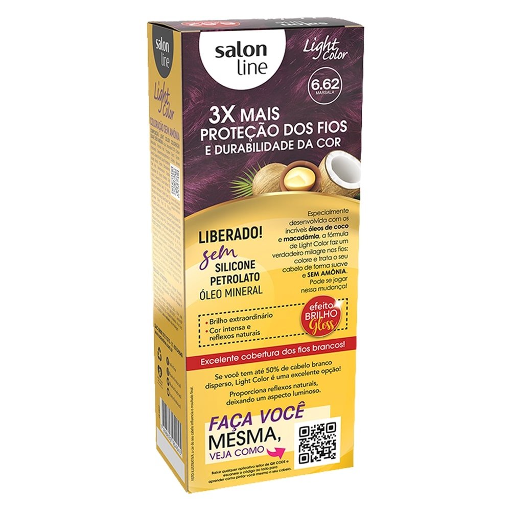Tintura Salon Line Light Color Profissional 6.62 Marsala