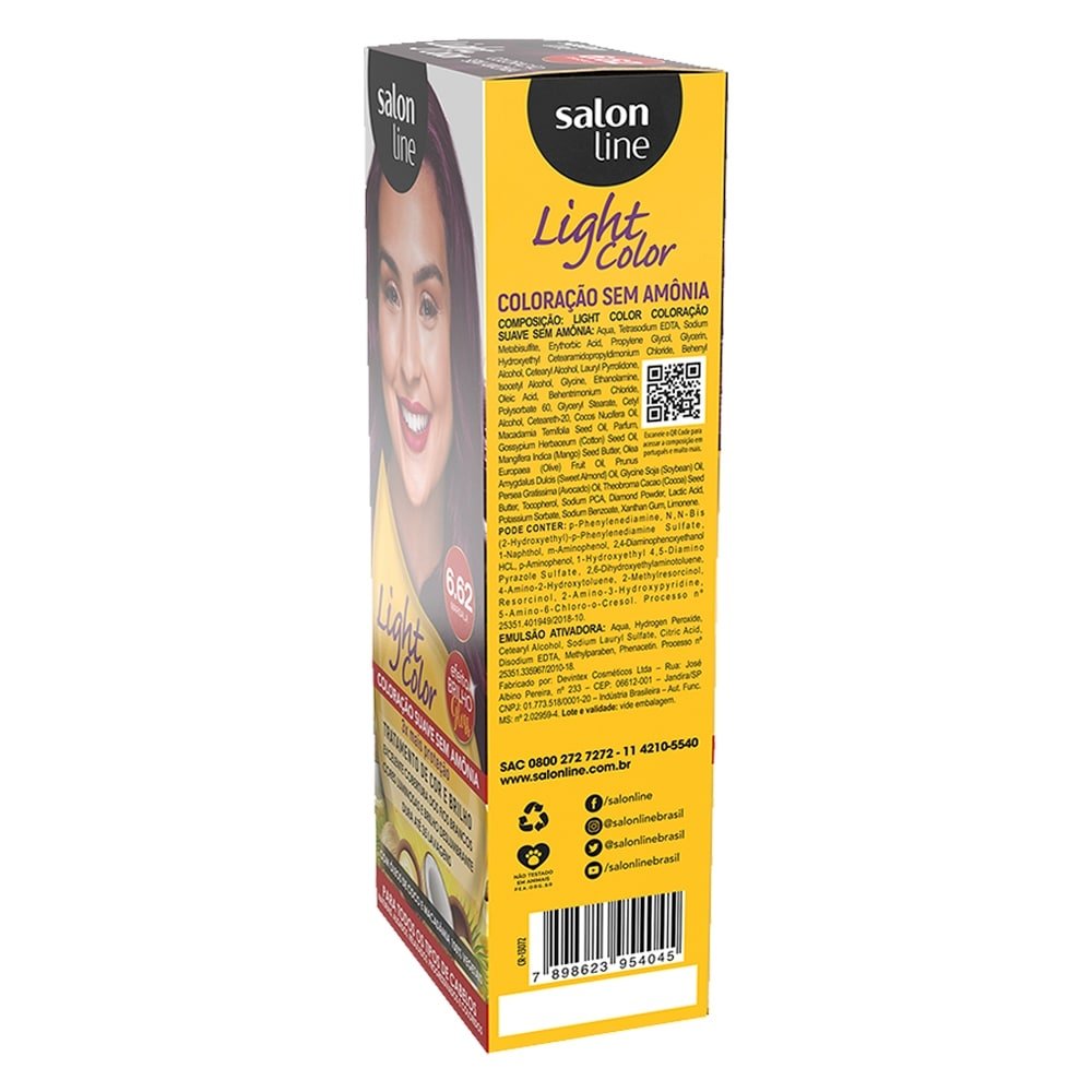 Tintura Salon Line Light Color Profissional 6.62 Marsala