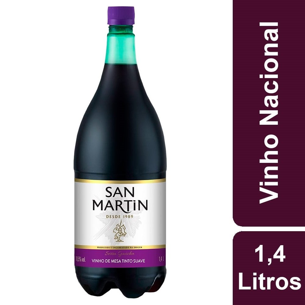 Vinho San Martin Tinto Suave 1,4L