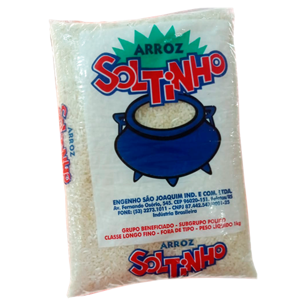 Arroz Soltinho Branco Fino 1kg