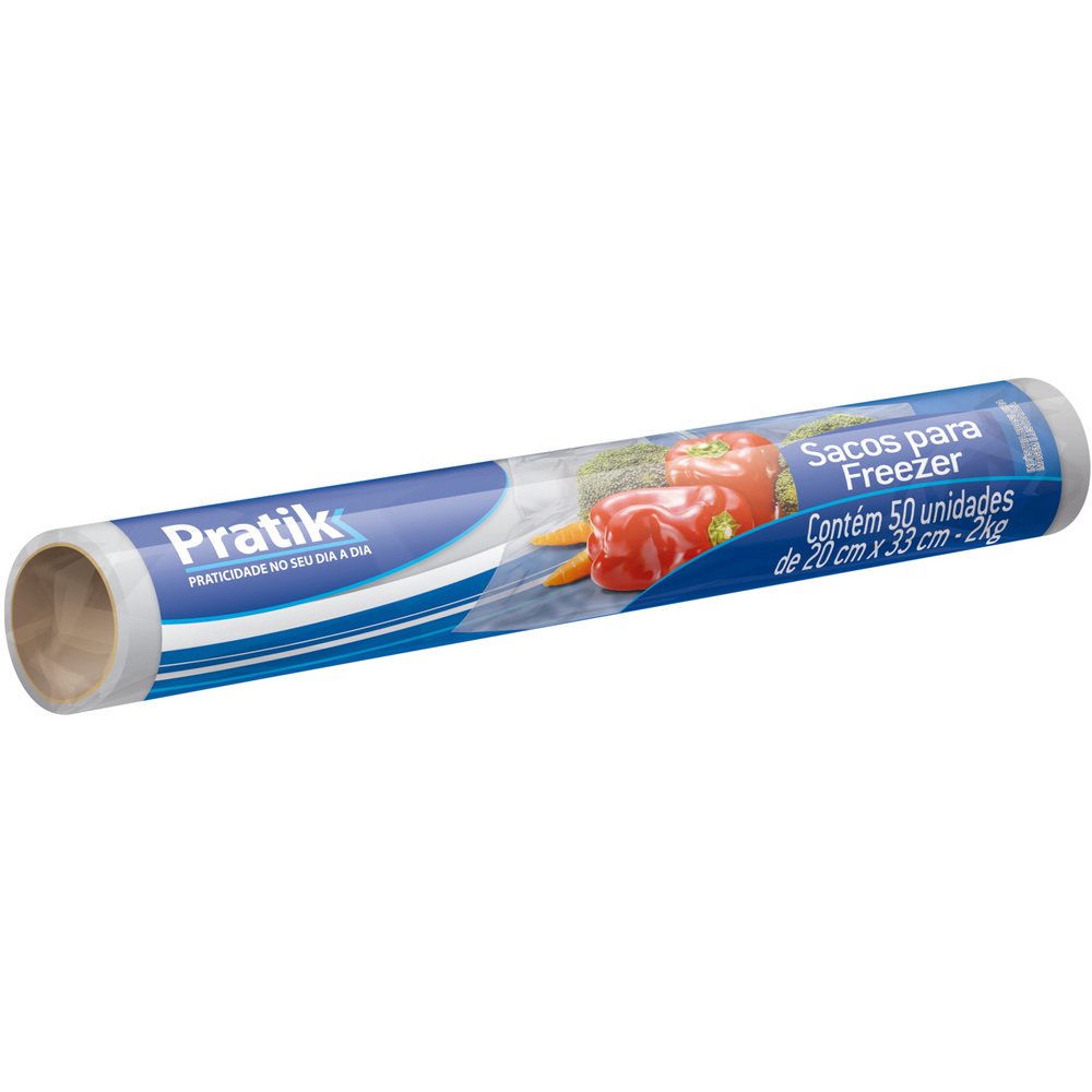 Saco para Freezer Pratik 20 x 33 2Kg Embalagem ccm 50 Unidades