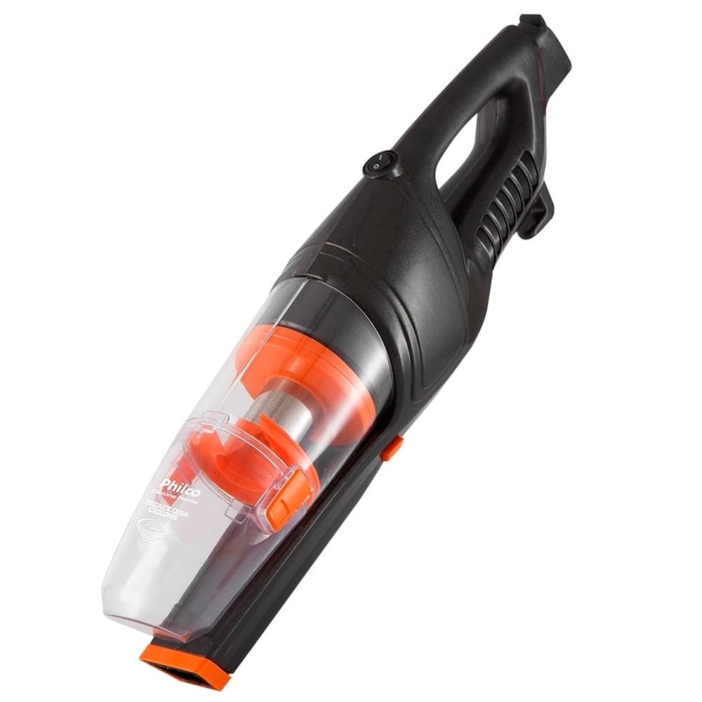 Aspirador de Pó Vertical Philco Ciclone Force - 1,2 Litros, 1250W, 2 em 1, com Fio, Preto, 220V
