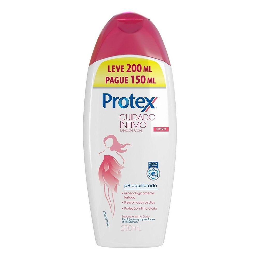 Sabonete Íntimo Líquido Protex Delicate Care 200ml