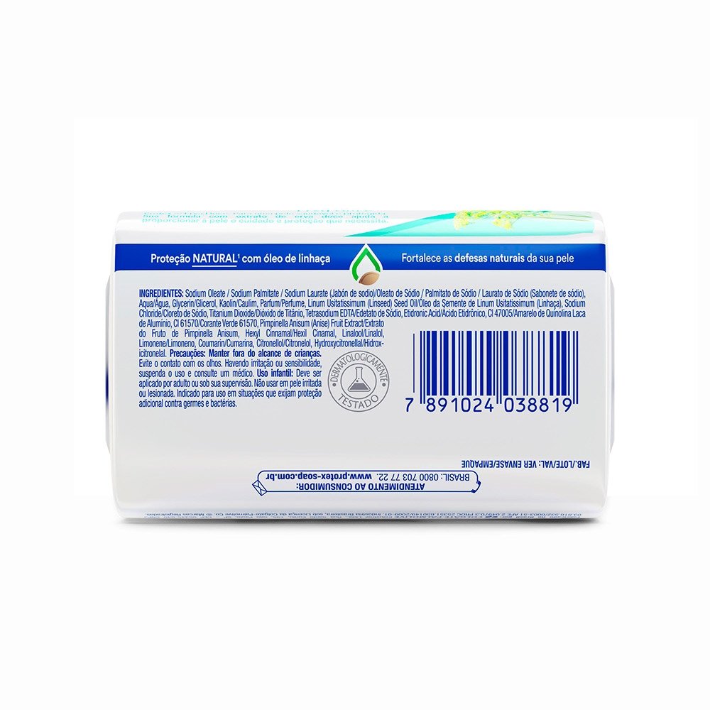 Sabonete Protex Erva Doce Antibacteriano 85g Embalagem com 12 Unidades