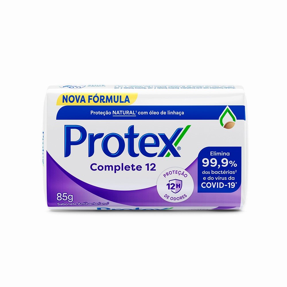 Sabonete Protex Complete 12 Antibacteriano 85g Embalagem com 12 Unidades