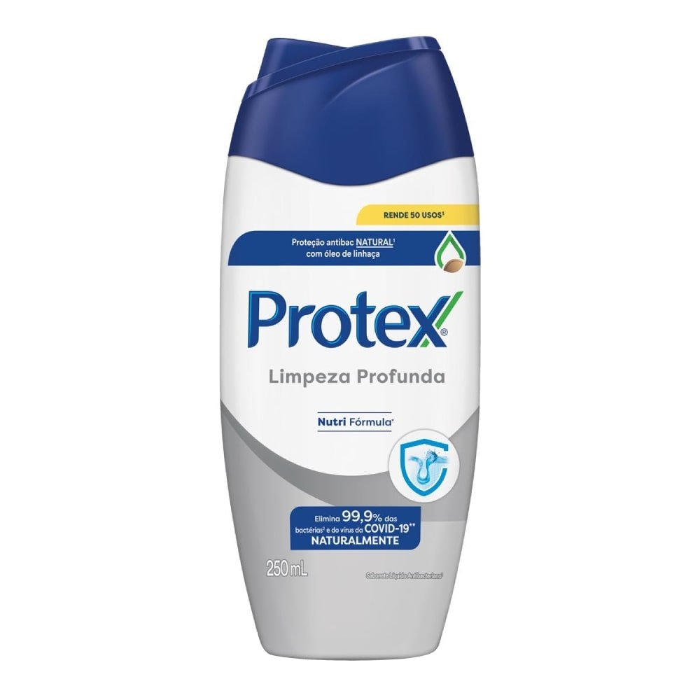 Sabonete Líquido Corporal Protex Limpeza Profunda Antibacteriano 250ml