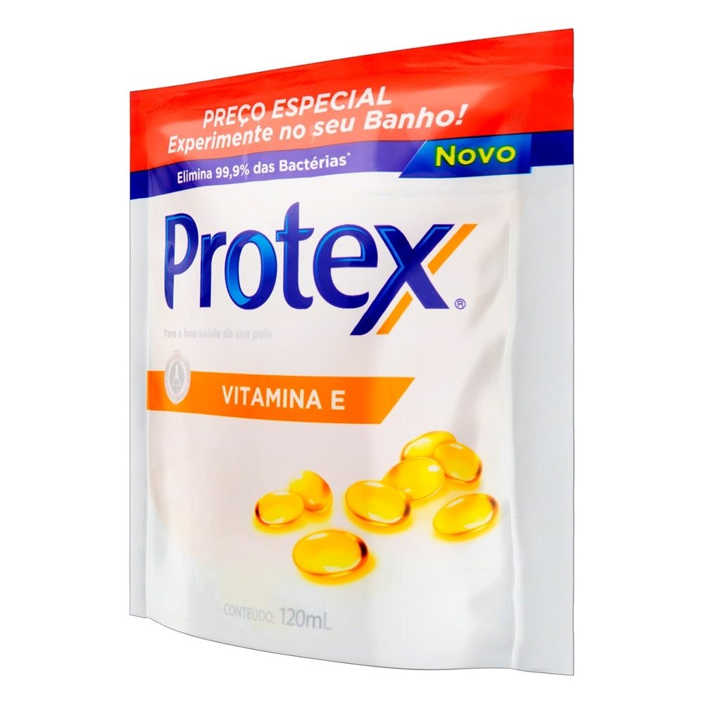 Sabonete Líquido Corporal Protex Nutri Protect Vitamina E Antibacteriano Refil 120ml