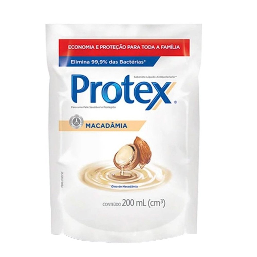 Sabonete Líquido Protex Pro Hidrata Macadâmia Antibacteriano Refil 200ml