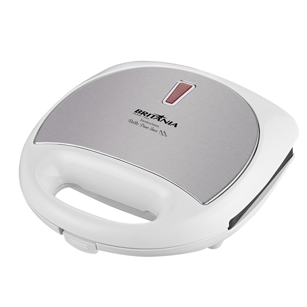 Sanduicheira Britânia Bello Pane Branco/Inox 110v