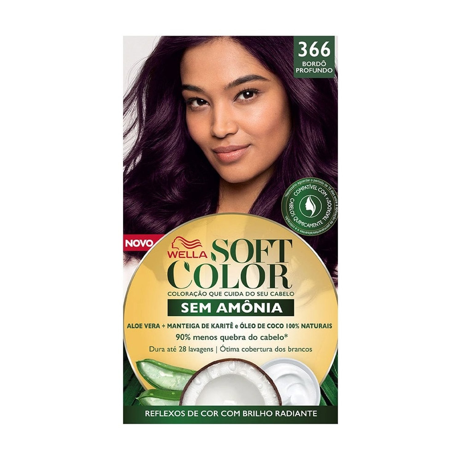 Tinta de Cabelo Soft Color 366 Bourdeaux Profundo 35g