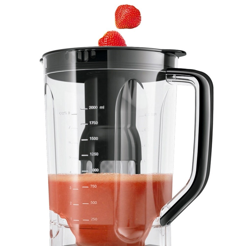 Liquidificador Mondial L-1000BI Turbo, com Filtro, Copo de Plástico, 12 velocidades + Pulsar, 1000W, Preto/Inox, 110V
