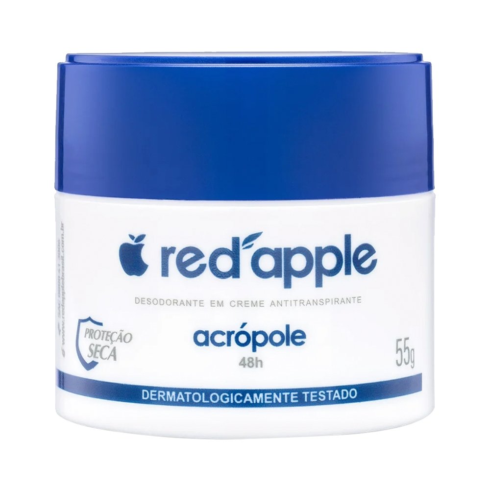 Desodorante Red Apple Creme Acropole Masculino Azul 55g