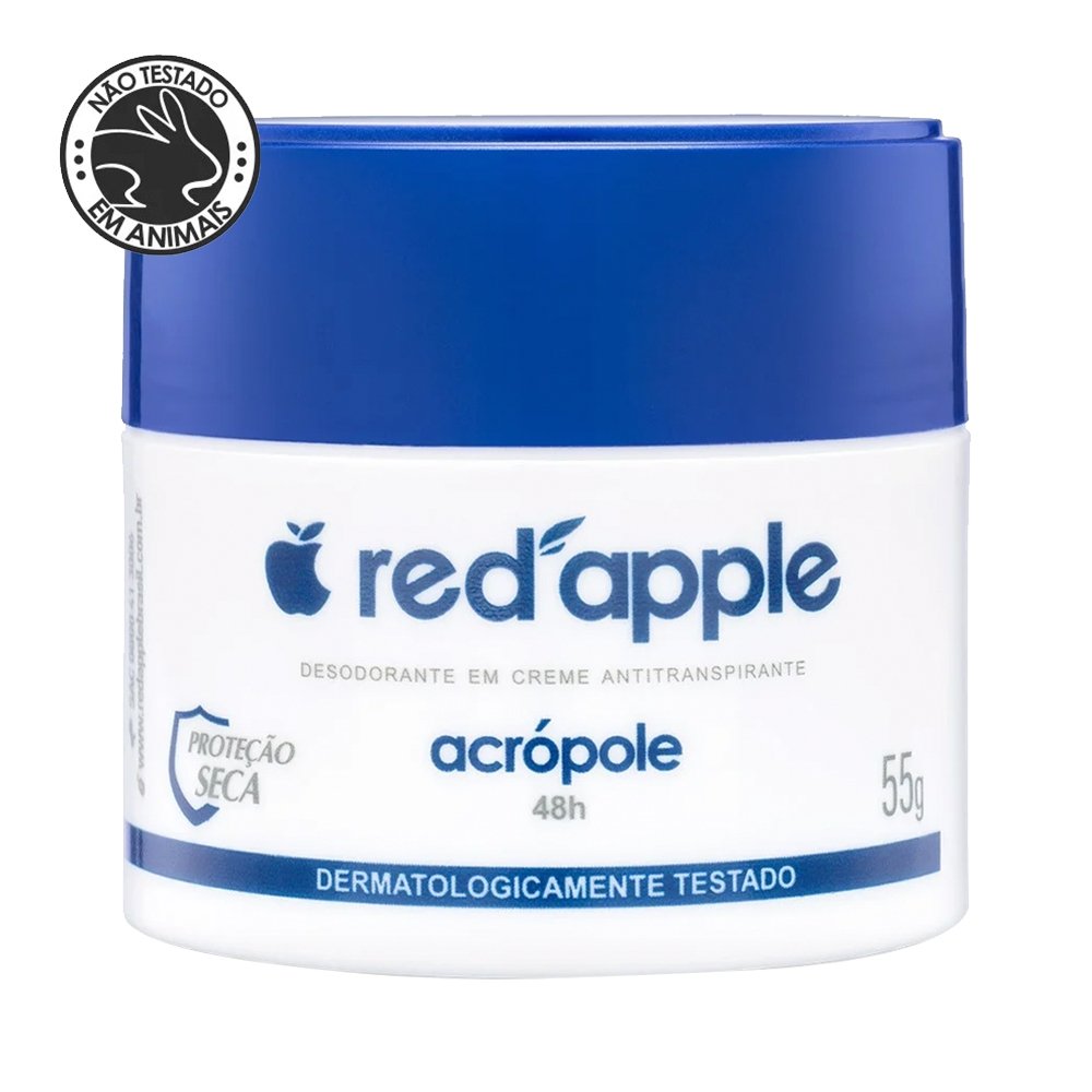 Desodorante Red Apple Creme Acropole Masculino Azul 55g