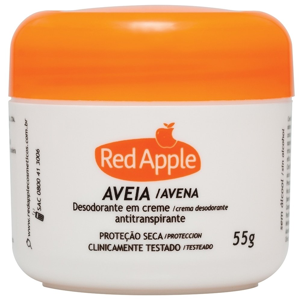 Desodorante em Creme Red Apple Aveia 55g
