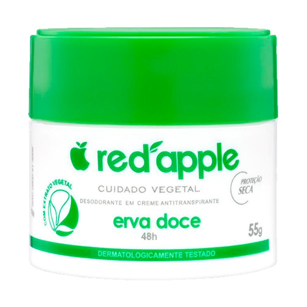 Desodorante Red Apple Creme Erva Doce 55g