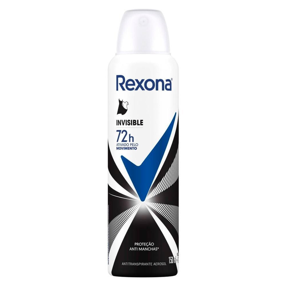 Desodorante Rexona Aerossol Women Invisible 150ml