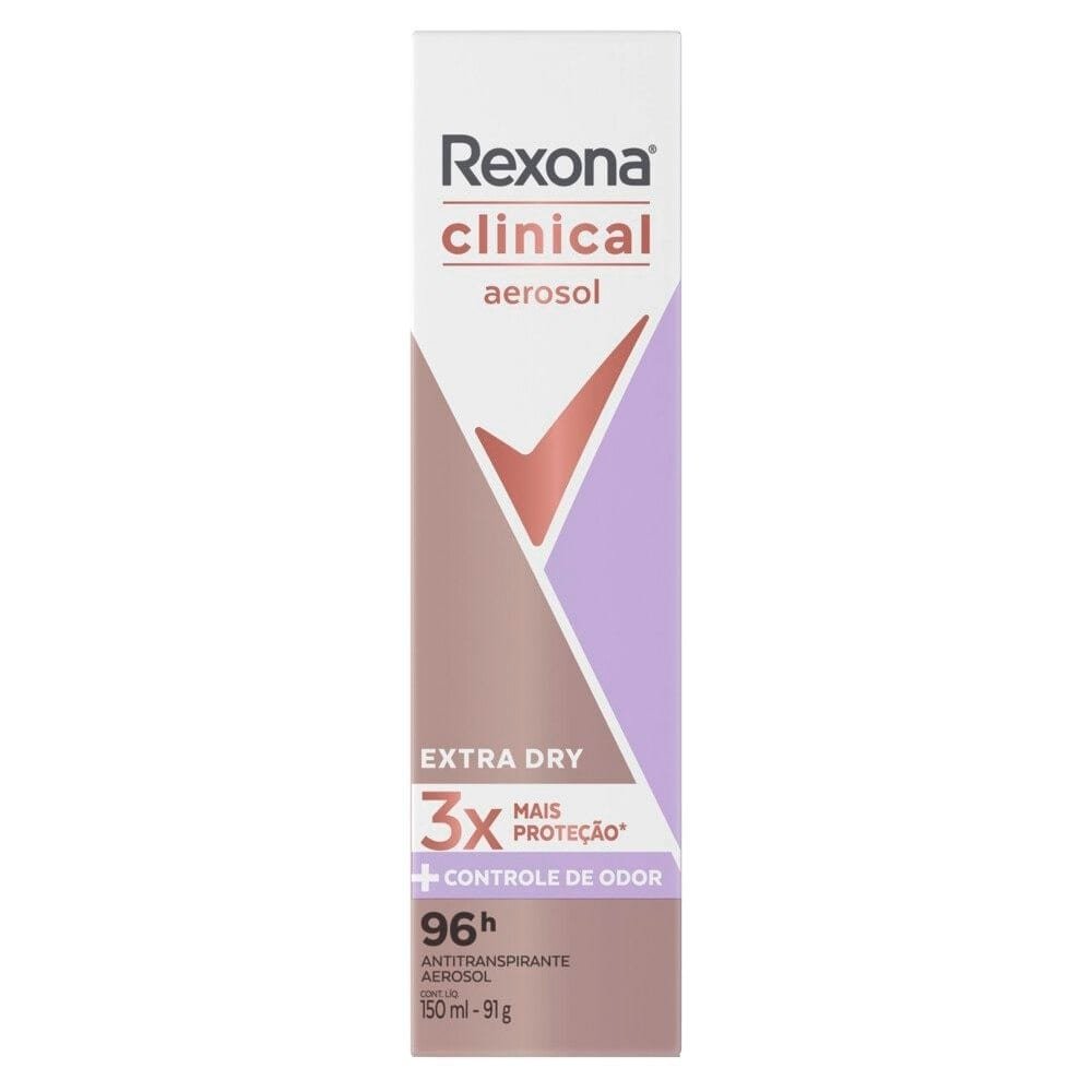 Desodorante Rexona Aerossol Women Clinical Extra Dry 150ml