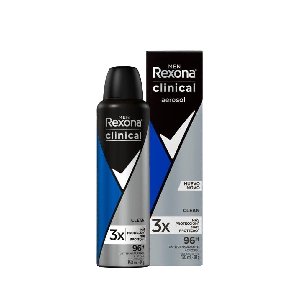 Desodorante Rexona Aerossol Men Clinical Clean 150ml