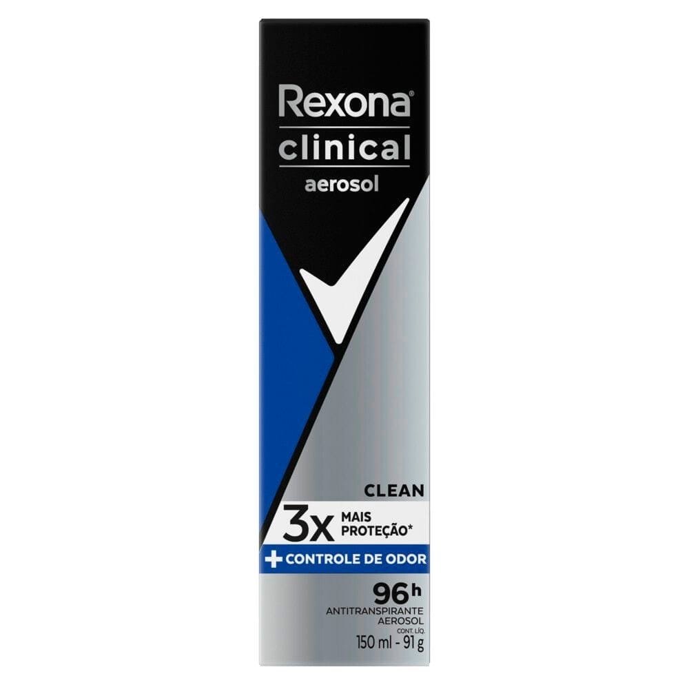 Desodorante Rexona Aerossol Men Clinical Clean 150ml