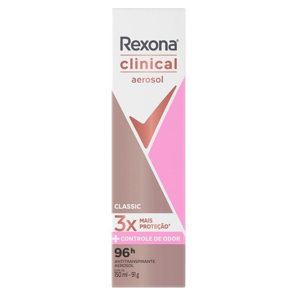 Desodorante Rexona Aerossol Women Clinical Classic 150ml