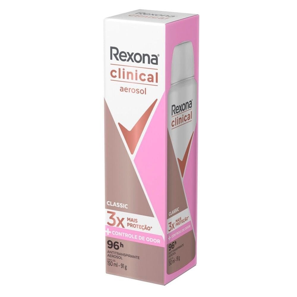 Desodorante Rexona Aerossol Women Clinical Classic 150ml