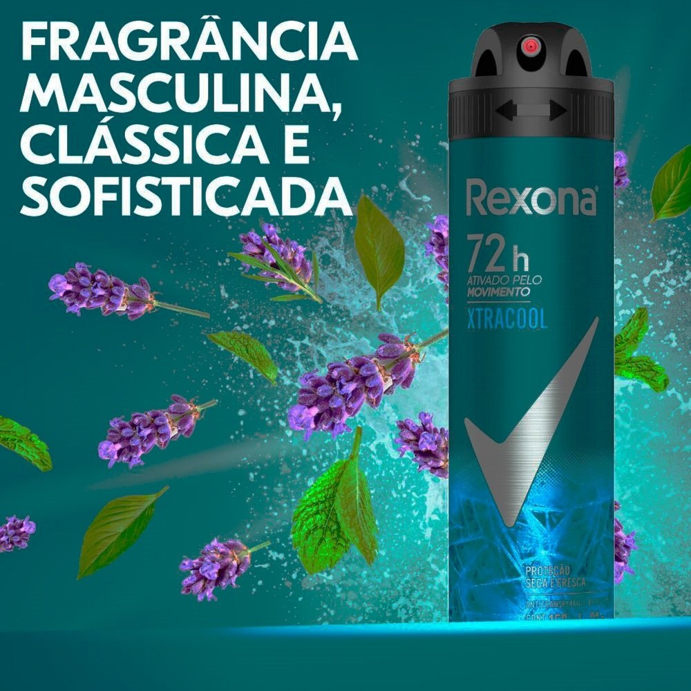 Desodorante Rexona Aerossol Men Xtracool 150ml