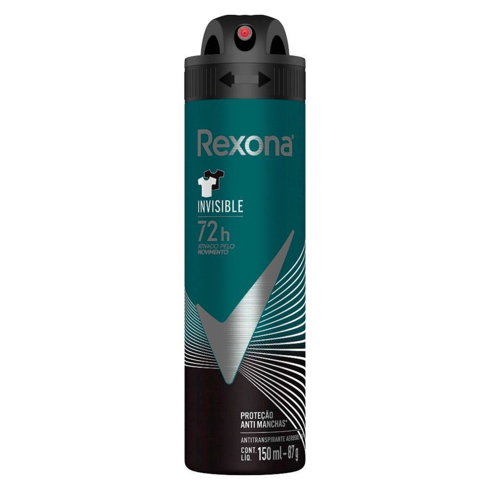 Desodorante Rexona Aerossol Men Invisible 150ml