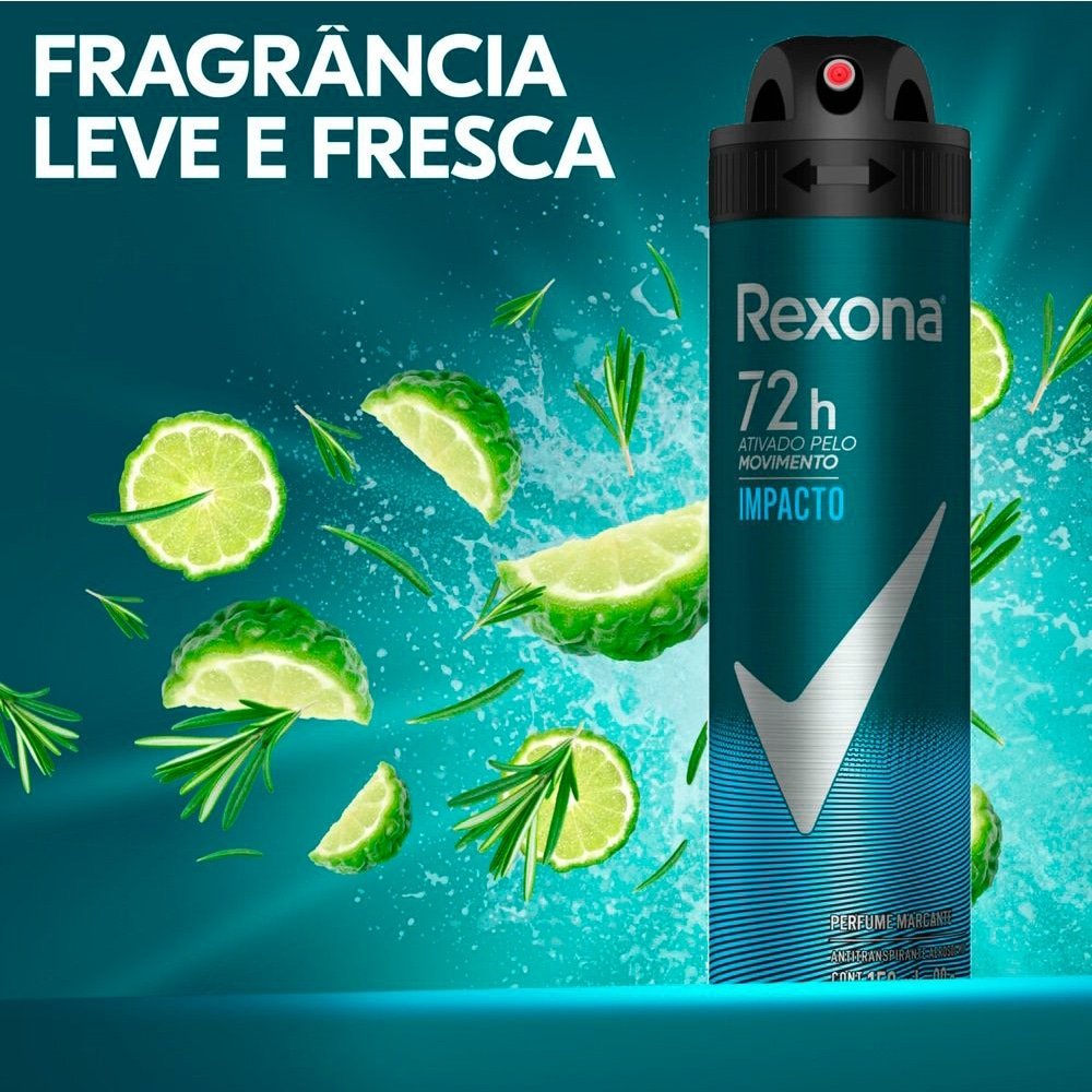 Desodorante Rexona Aerossol Men Impacto 150ml