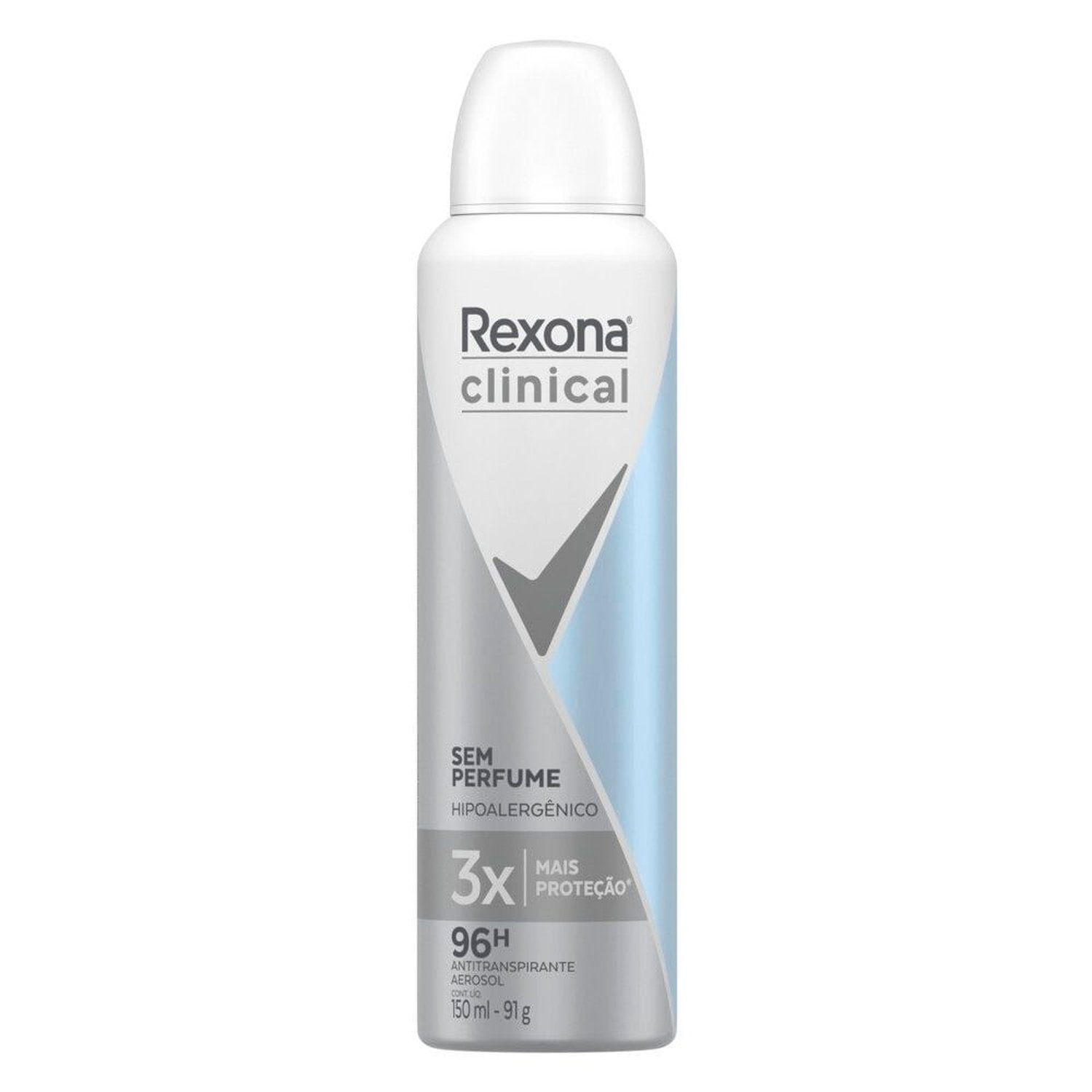 Desodorante Rexona Aerossol Clinical sem Perfume 150ml