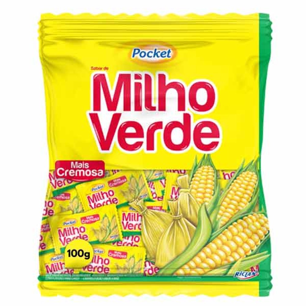 Bala Pocket 100g Milho Verde