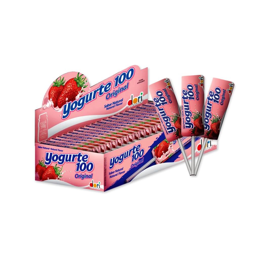 Pirulito Dori Mastigavel Yogurte 50 Unidades